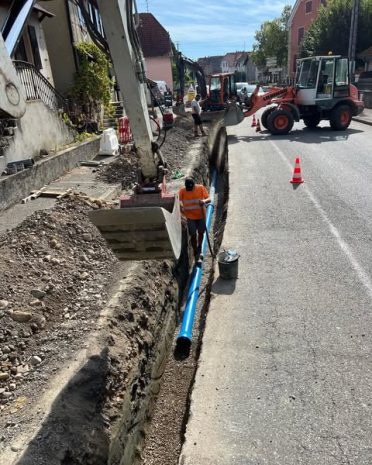 Remplacement conduite d’eau potable à Bernwiller